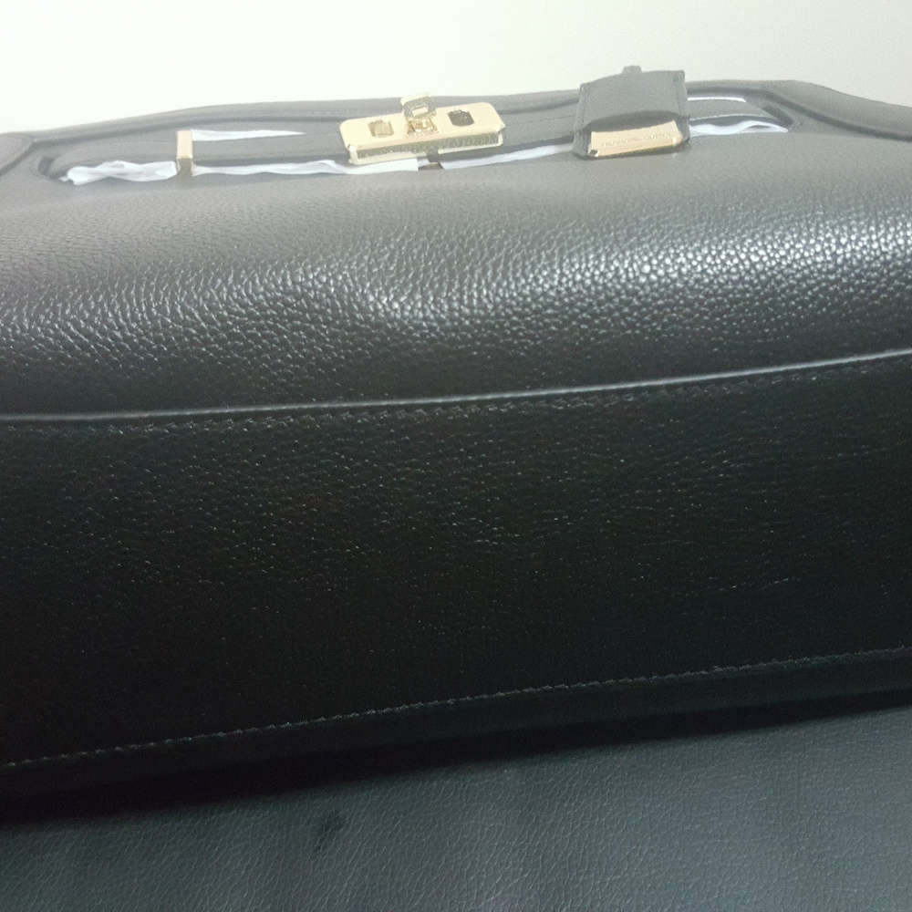 Michael Kors Large Karson Black Leather Satchel - Picture 4 of 7